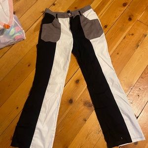 Shein multi tone, wide leg trousers size L